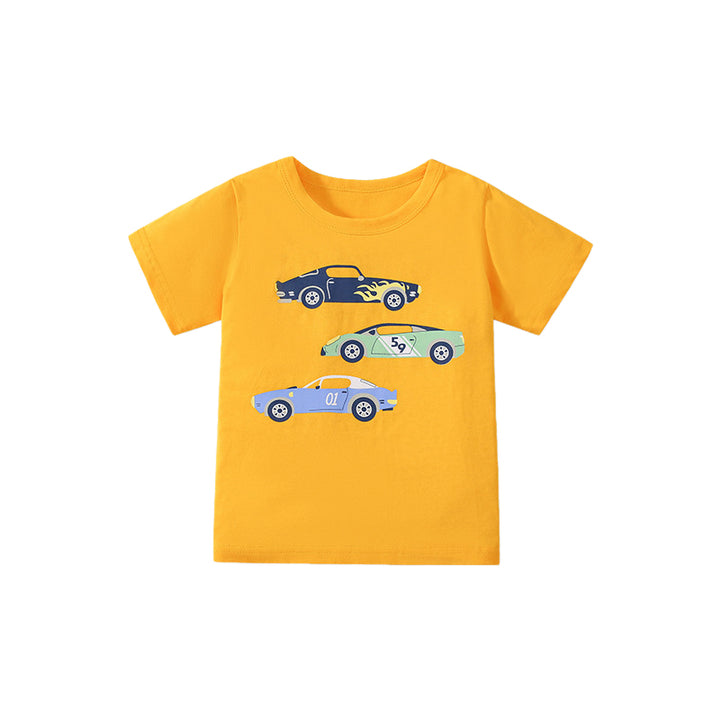 Boys Graphic Printed Round Neck Cotton T-shirt