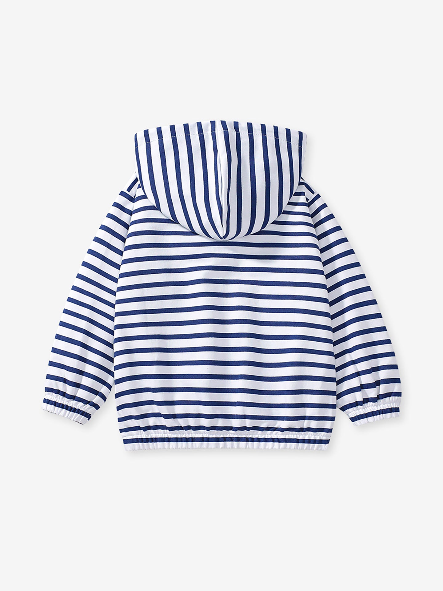 Girls Hooded Striped Lightweight Outdoor Sporty Jacket