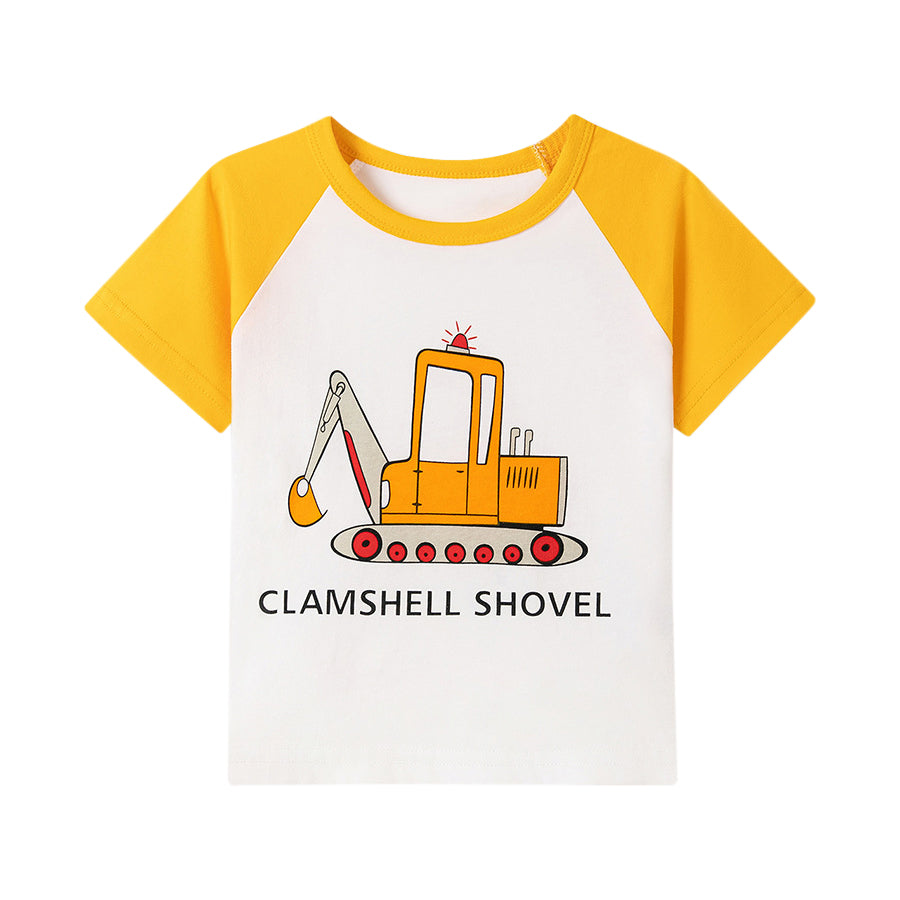 Boys Graphic Printed Round Neck Cotton T-shirt