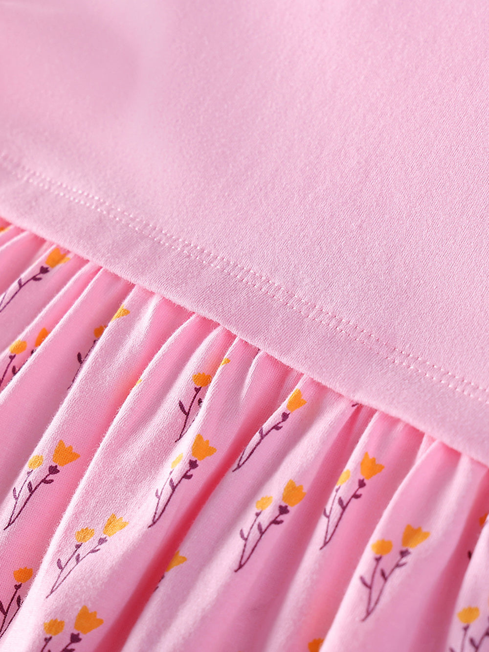 Girls Printed Applique A-Line Dress
