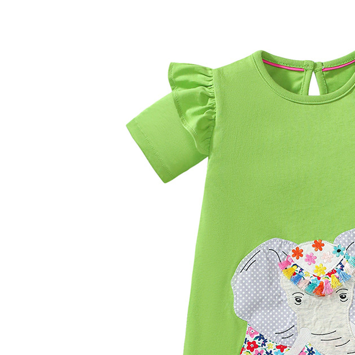 Girls  Animal Printed A-Line Cotton Dress