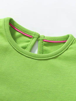 Girls  Animal Printed A-Line Cotton Dress