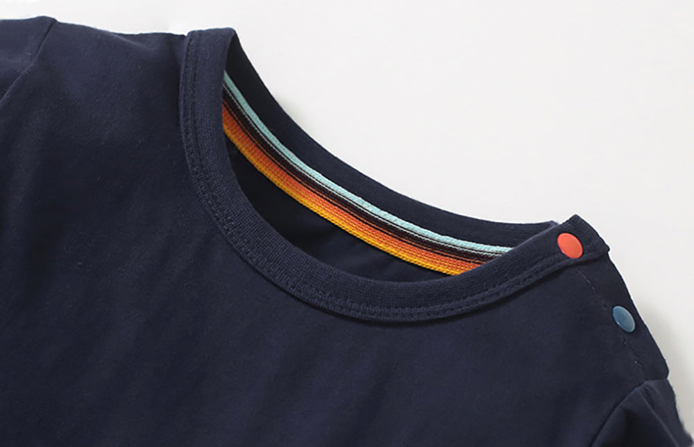 Girls Colourblocked A-Line Dress