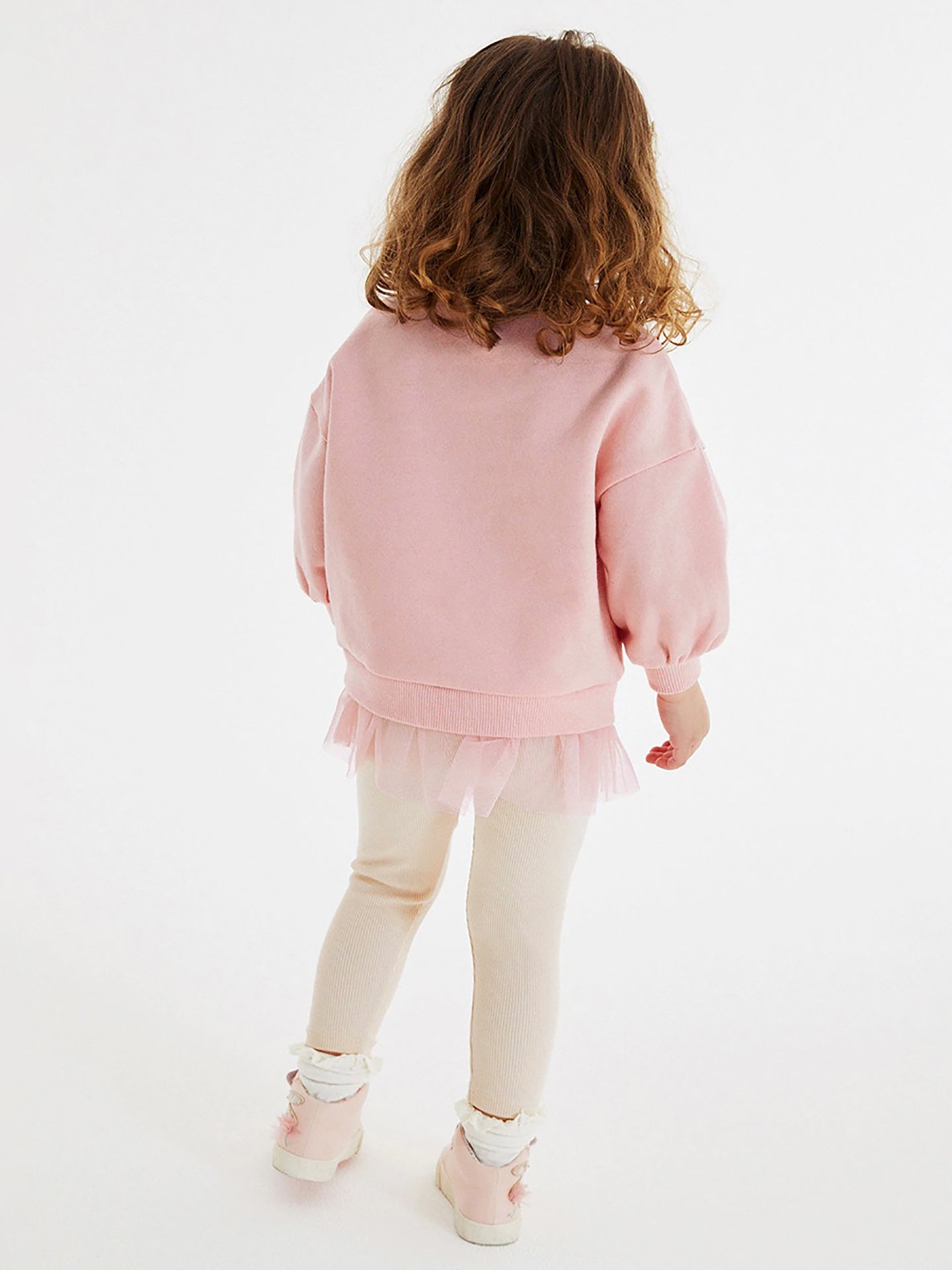 Girls Printed Pure Cotton Top with Leggings