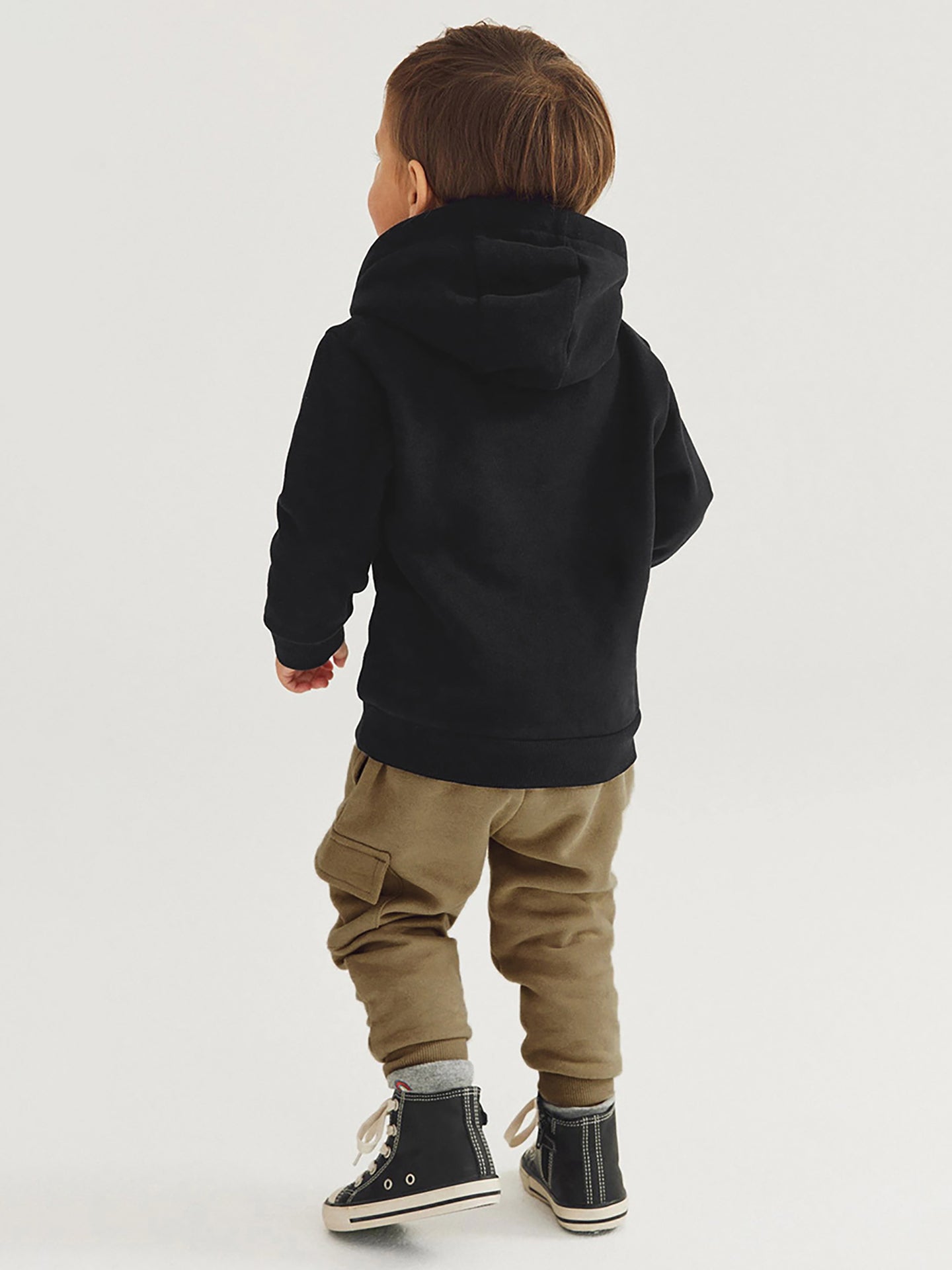 Boys Typography Printed Hooded Pure Cotton Sweatshirt with Pyjama