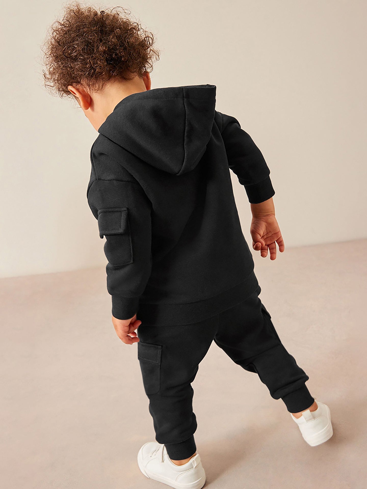 Boys Printed Hooded Long Sleeves Pure Cotton Sweatshirt With Joggers