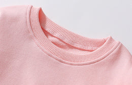 Girls Printed Round Neck Long Sleeves Pure Cotton T-Shirt & Leggings