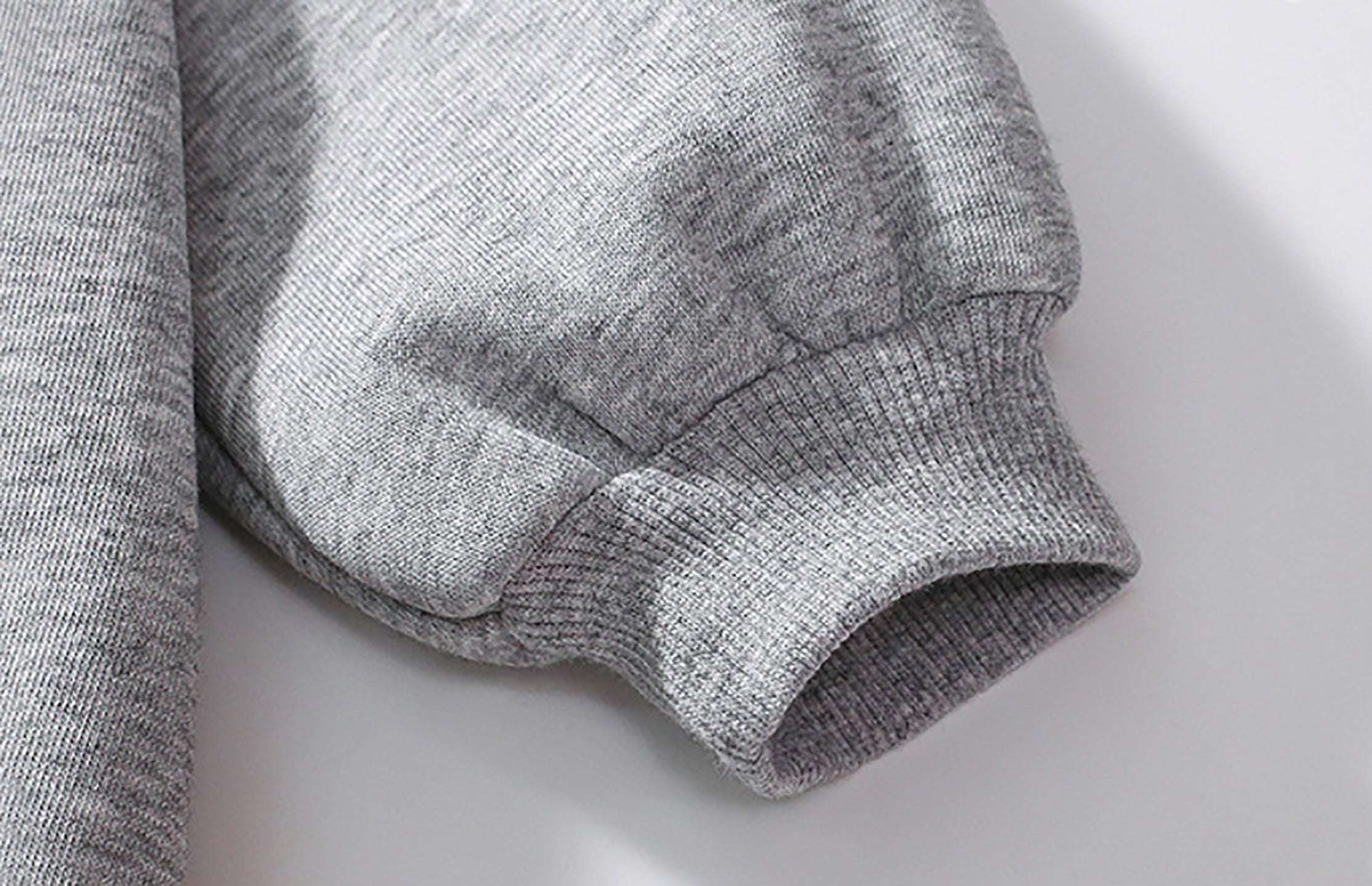 Girls Grey & Off White Printed Pure Cotton Sweatshirt with Leggings