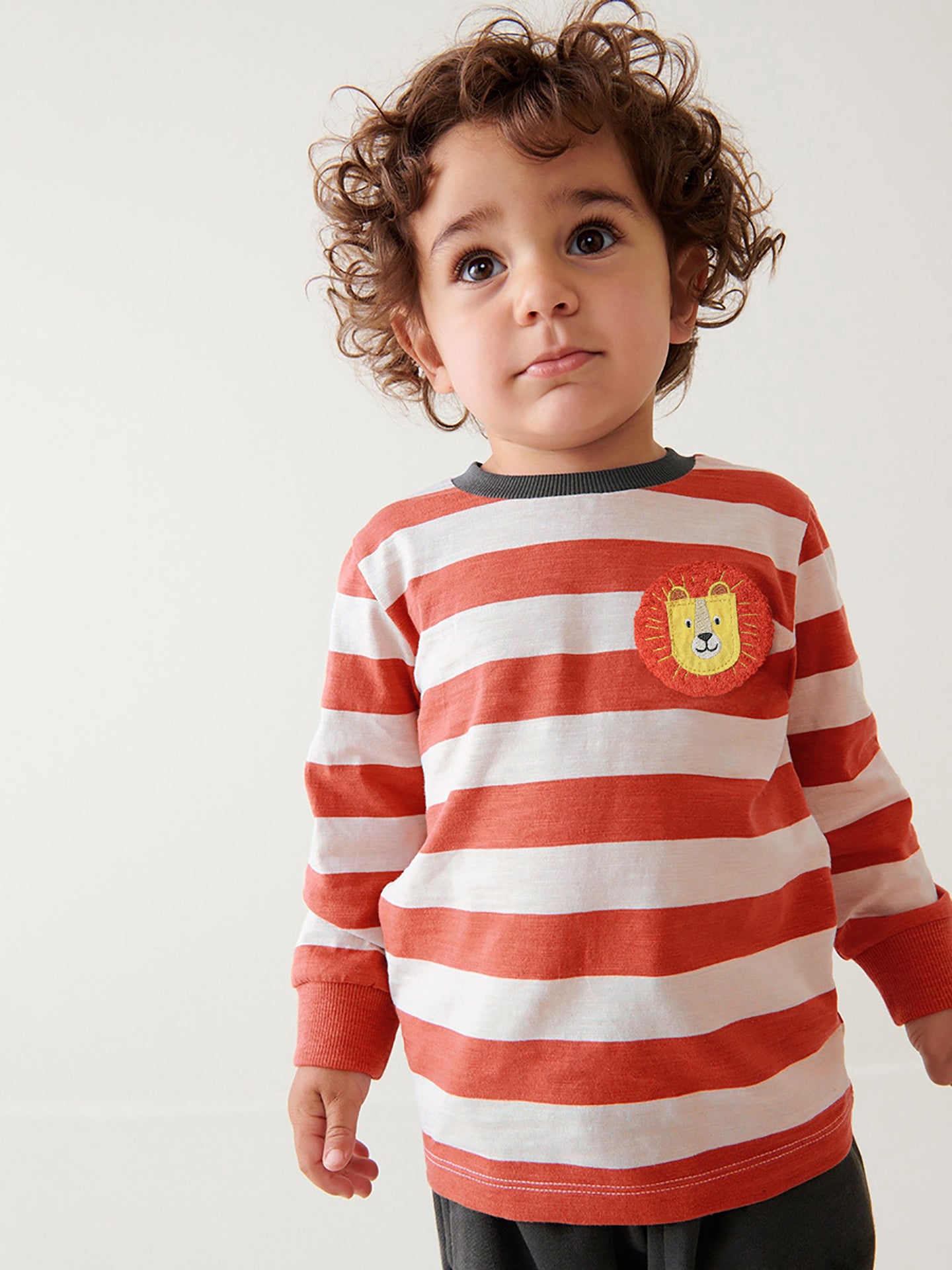 Boys Striped Pure Cotton Top with Pyjamas