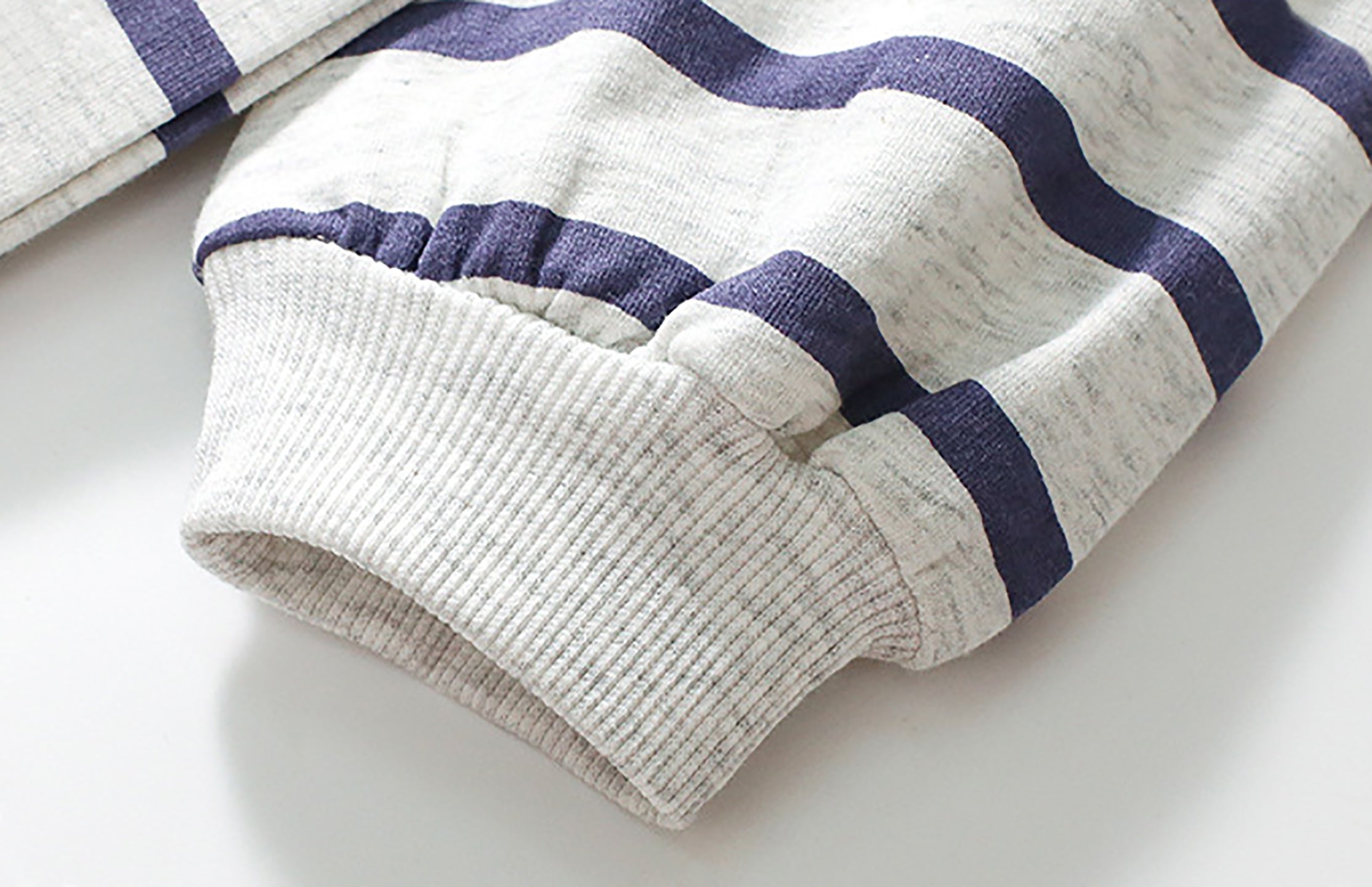 Girls Striped Pure Cotton Top With Joggers