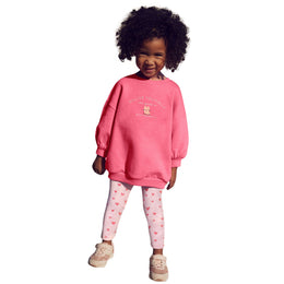 Girls Printed Sweatshirt with Leggings