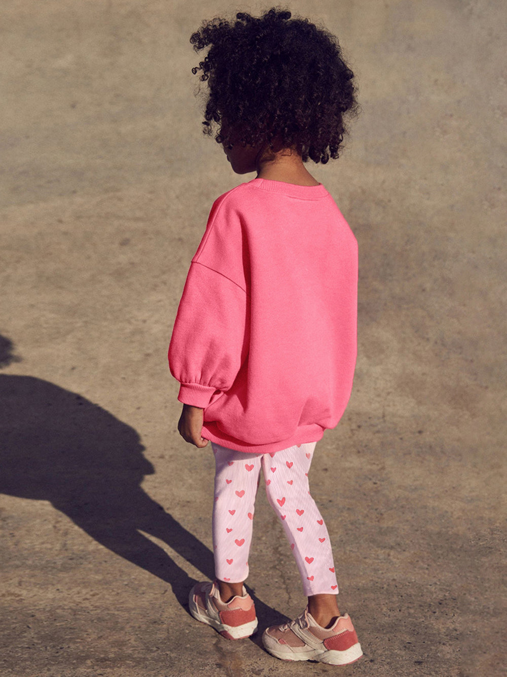 Girls Printed Sweatshirt with Leggings