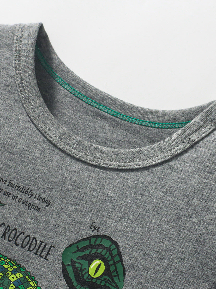 Boys Graphic Printed Cotton T-Shirt