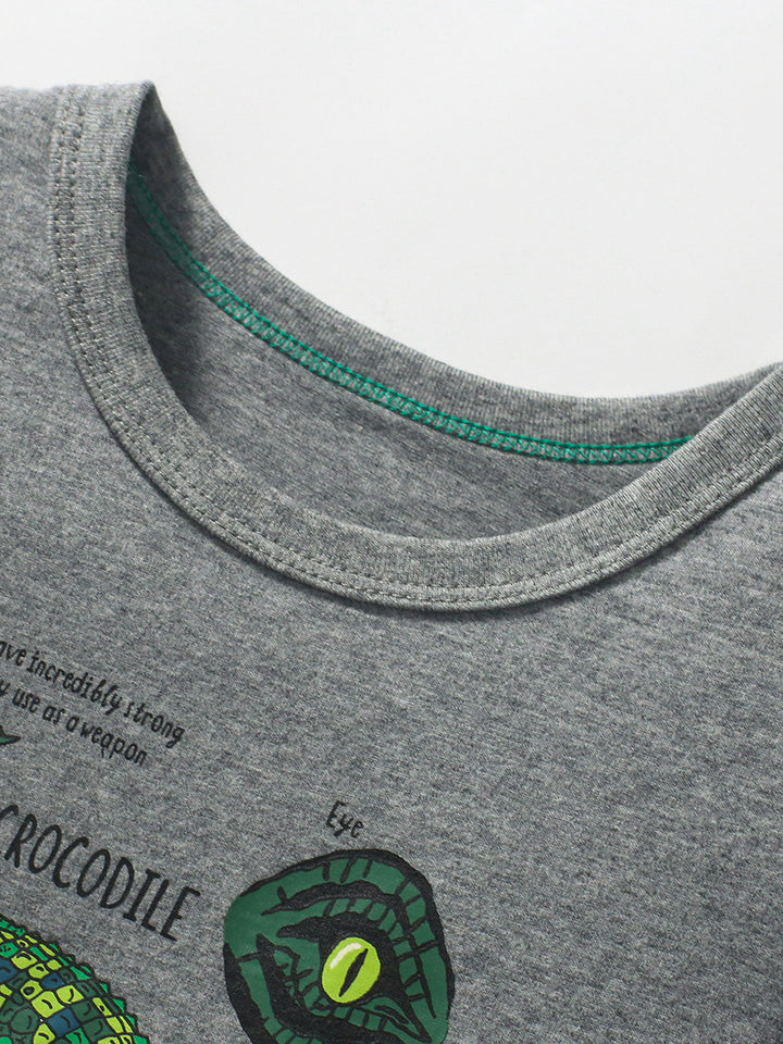 Boys Graphic Printed Cotton T-Shirt