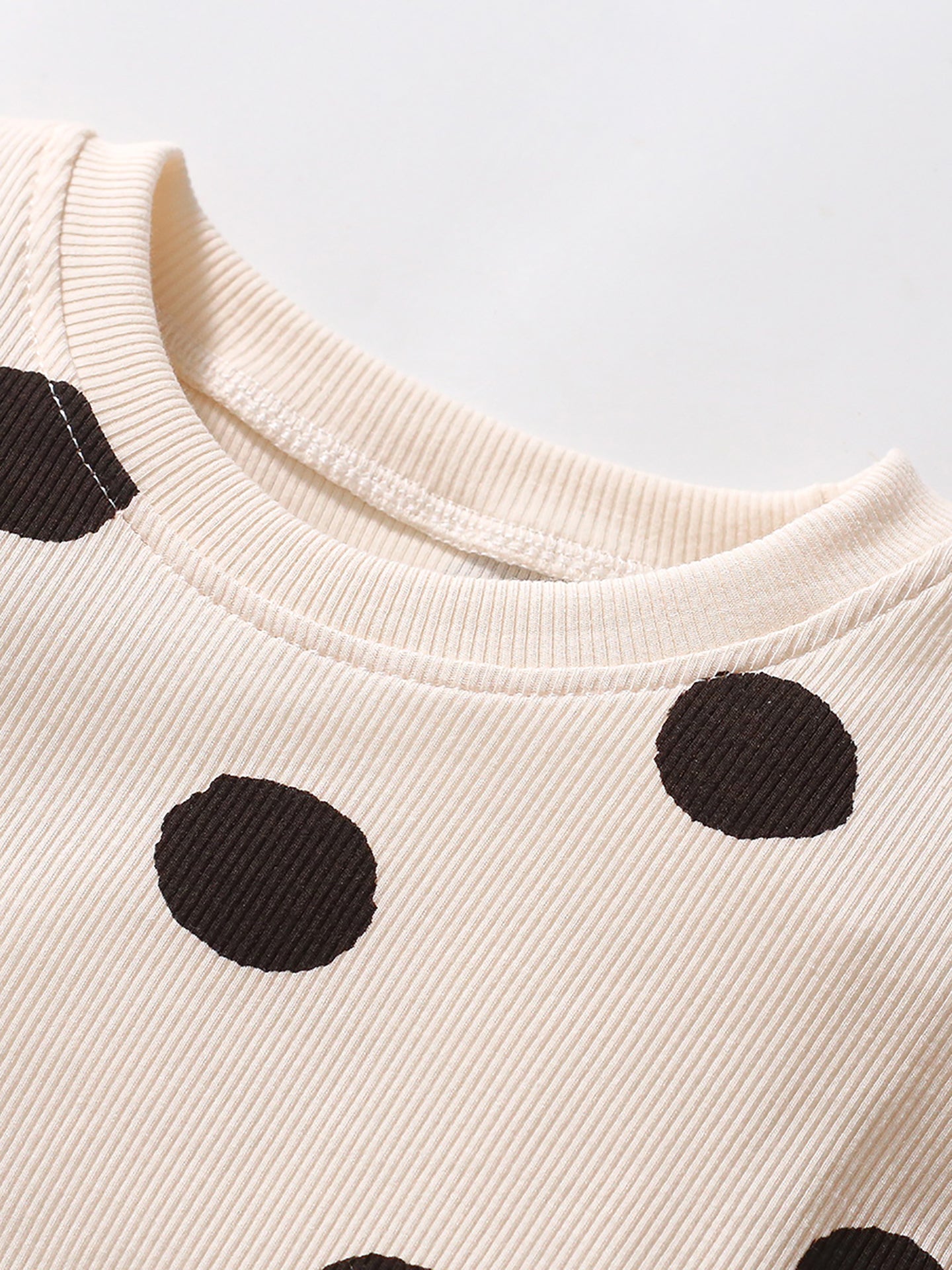 Girls Polka Dot Print A-Line Midi Dress