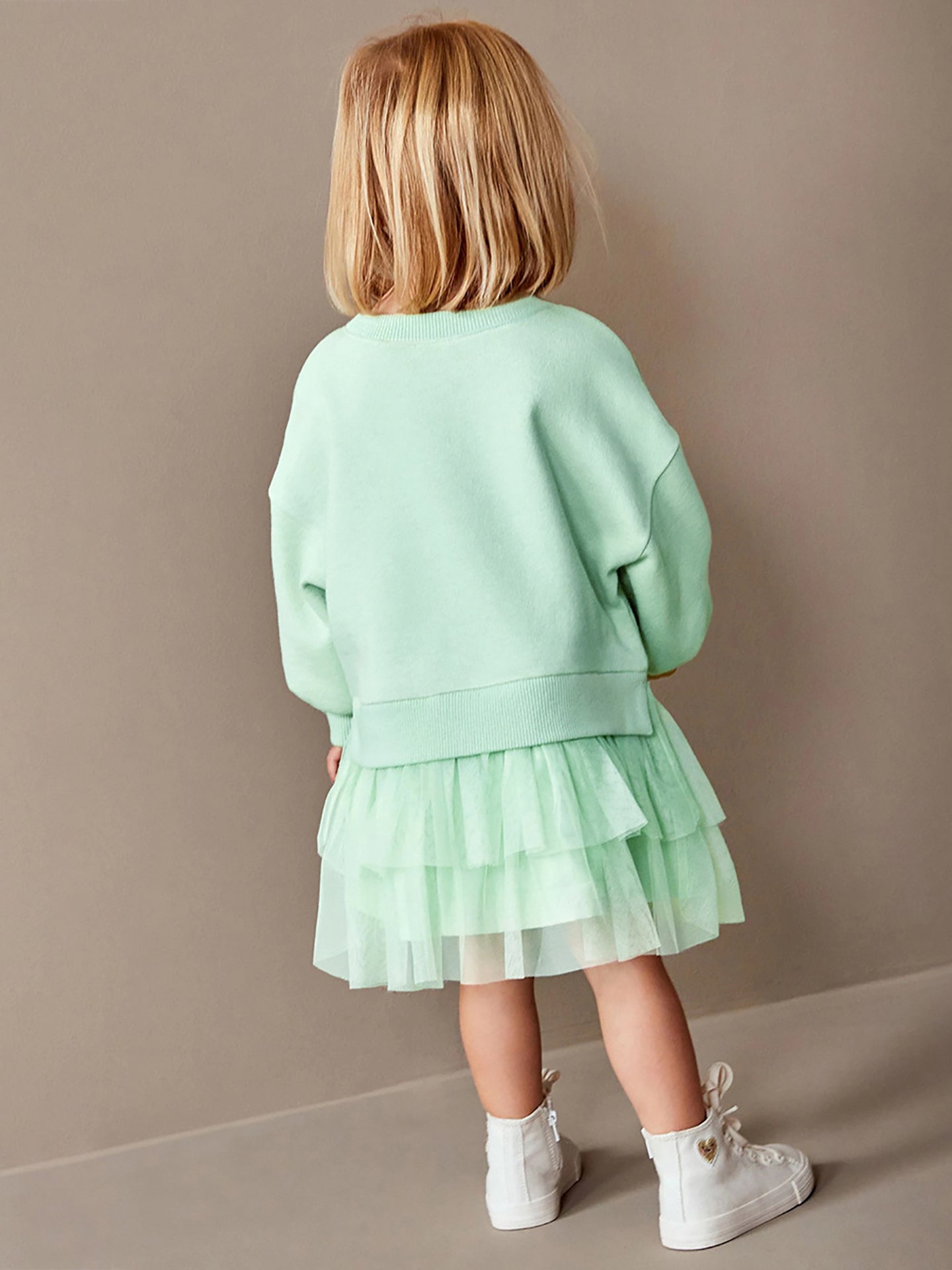 Girls Printed Fit and Flare Dress