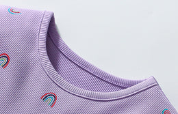 Girls Printed Fit & Flare Midi Dress