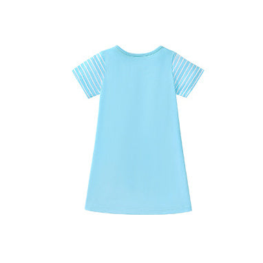 Girls  Colourblocked A-Line Midi Dress