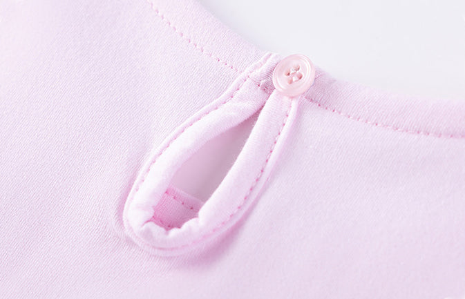 Girls Flutter Sleeves A-Line Dress