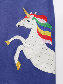 Girls Print A-Line Dress