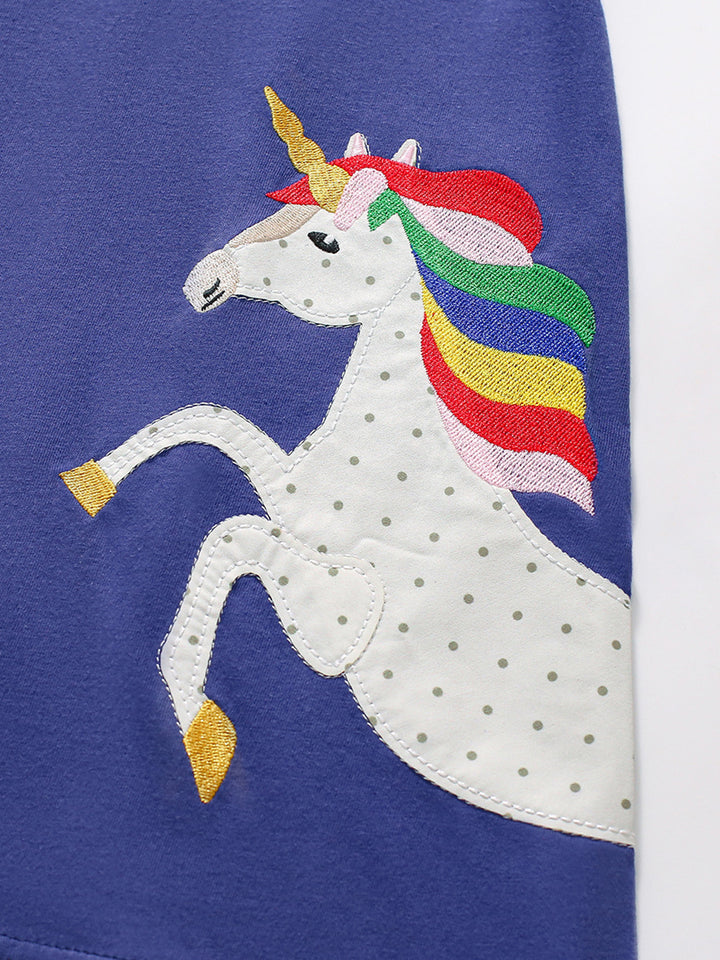 Girls Print A-Line Dress