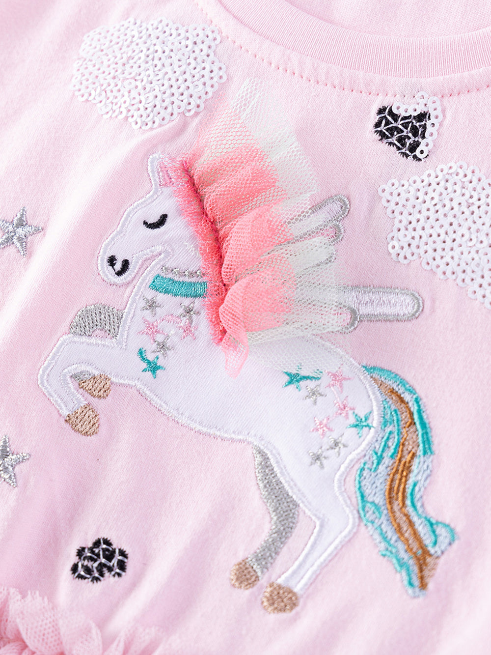 Girls Embroidered Cotton Fit & Flare Dress