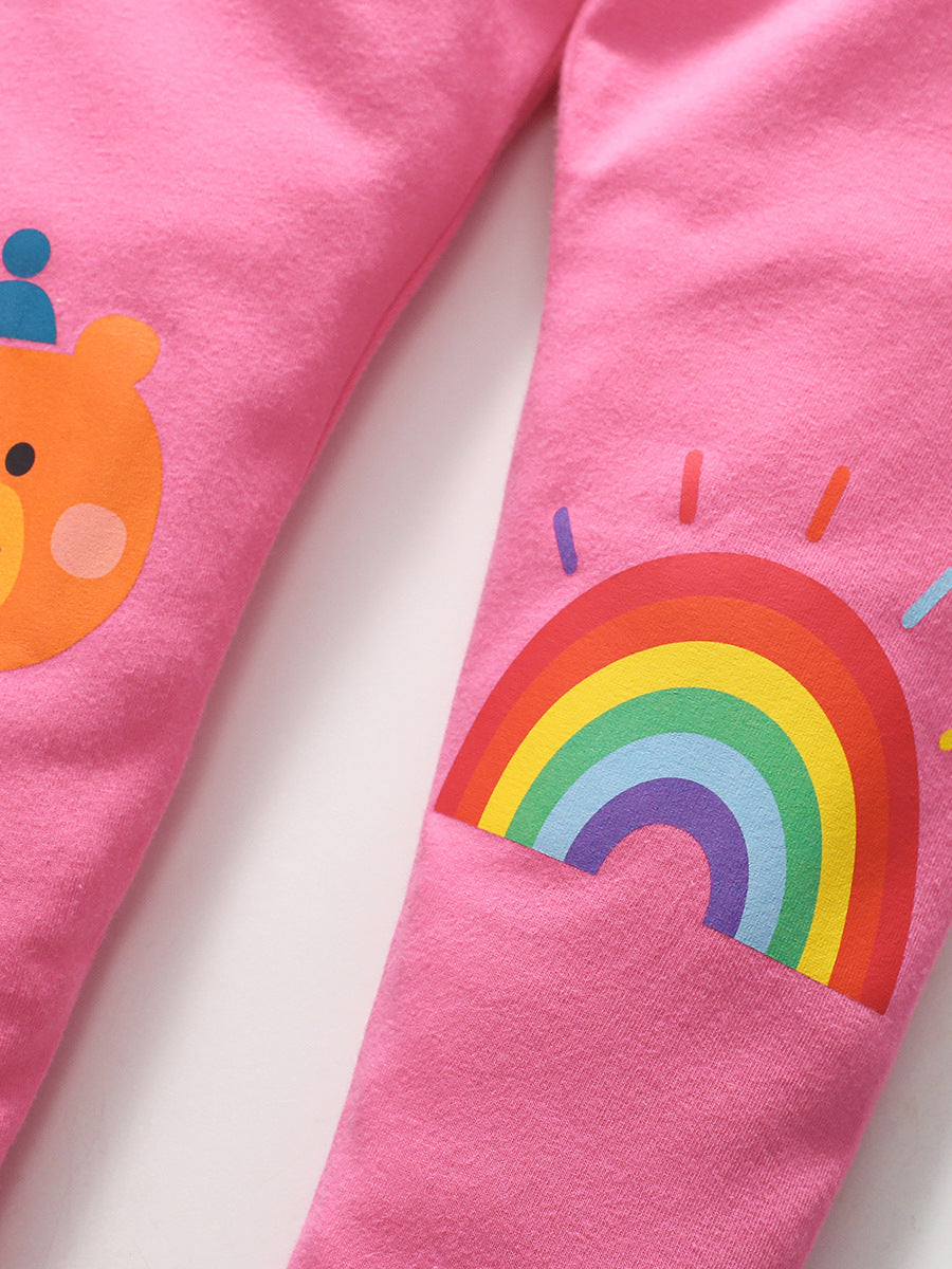 Girls Printed T-shirt With Legging