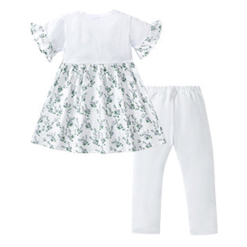 Girls Printed Tunic with Trousers
