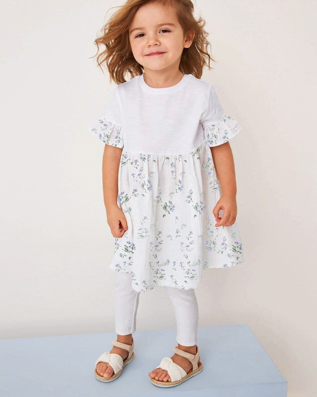 Girls Printed Tunic with Trousers