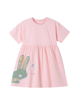 Kids-Girls Colourblocked A-Line Midi Dress