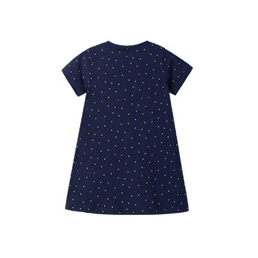 Girls Print A-Line Midi Dress