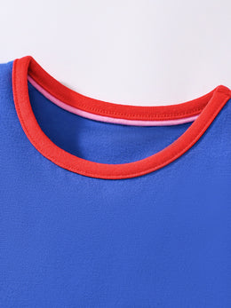 Girls Applique A-line Mini Dress