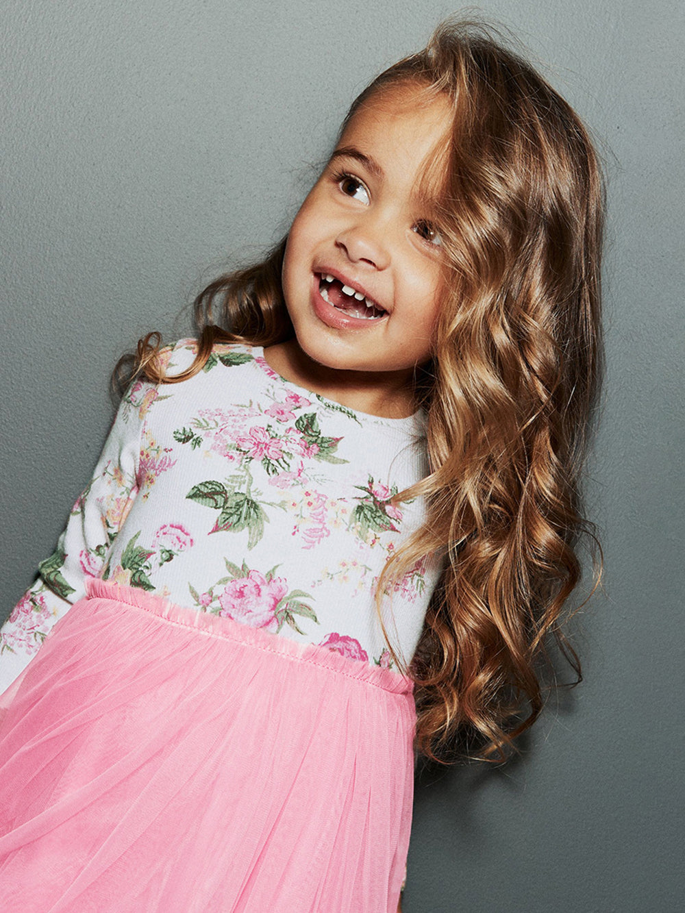 Girls Printed Fit and Flare Dress