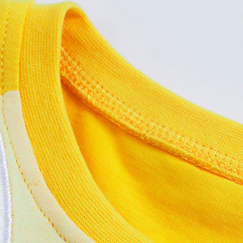 Girls Yellow & White Print Fit & Flare Maxi Dress