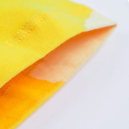 Girls Yellow & White Print Fit & Flare Maxi Dress