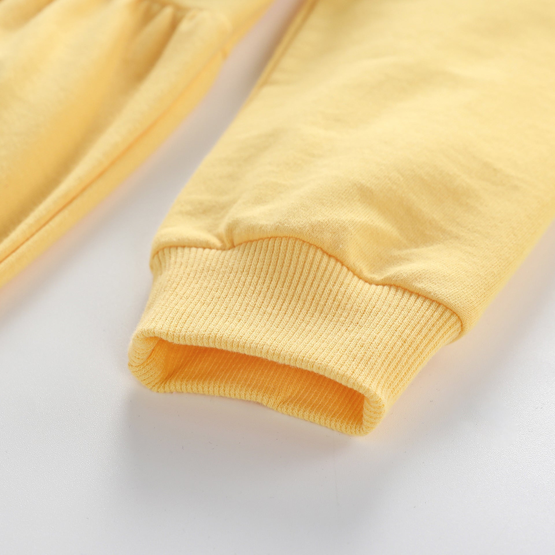 Girls Yellow Floral Cotton T-shirt Dress