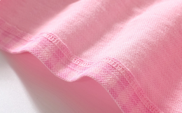 Girls Pink Checked Drop-Waist Cotton Dress