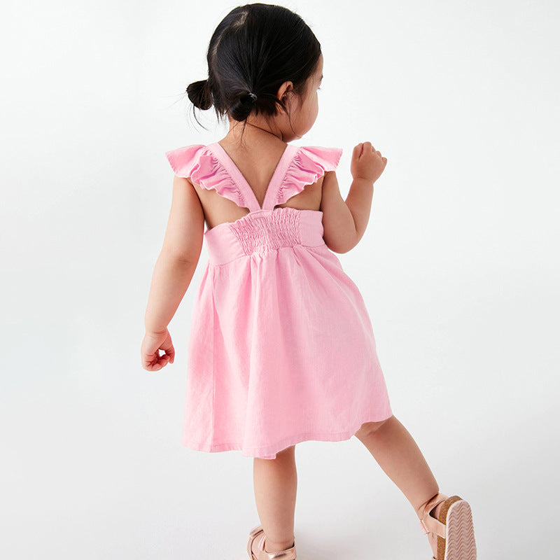 Square Neck Cap Sleeves Fit & Flare Dress