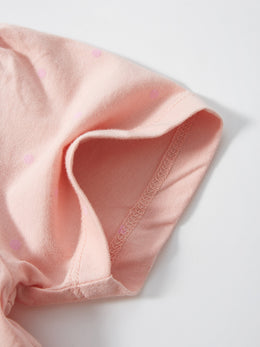 Pink Infant Girls Floral Print Fit & Flare Cotton Dress