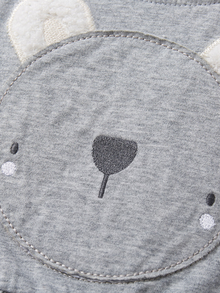 Grey Girls Cotton A-Line Dress