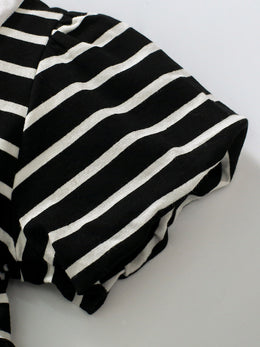 Girls Striped A-Line Dress