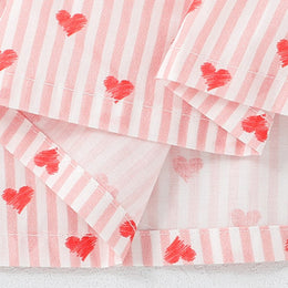 Conversational Printed Ruffles Sleeveless Cotton A-Line Dress