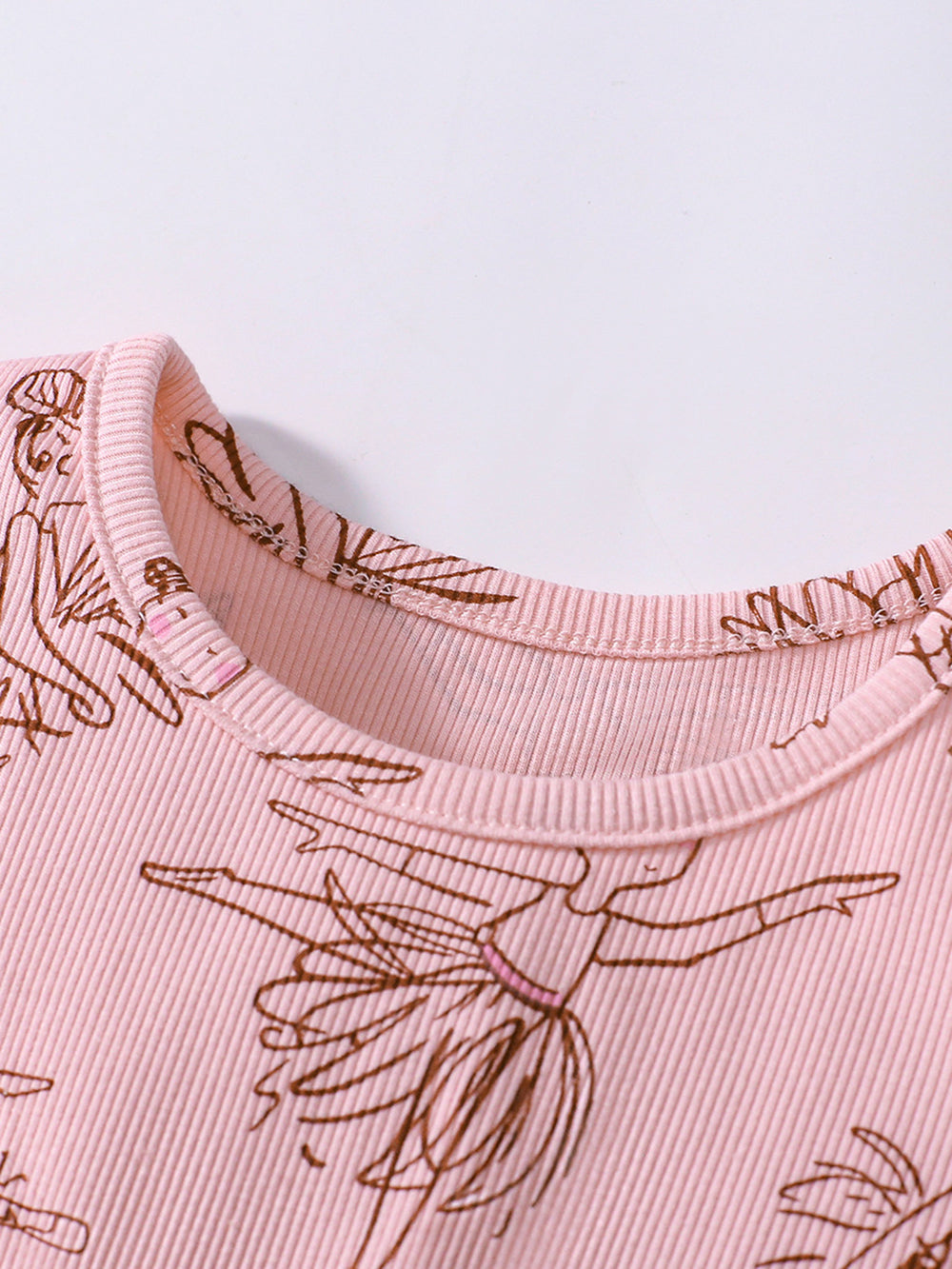 Girls Print Layered A-Line Dress