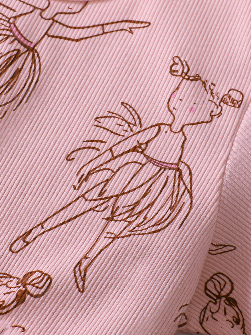 Girls Print Layered A-Line Dress