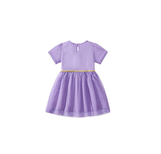 Girls Embroidered Fit & Flare Dress