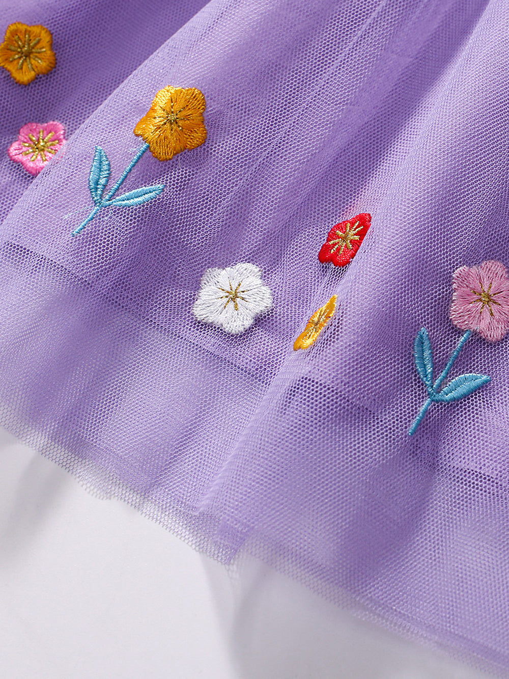 Girls Embroidered Fit & Flare Dress