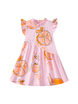 Girls Printed A-Line Dress