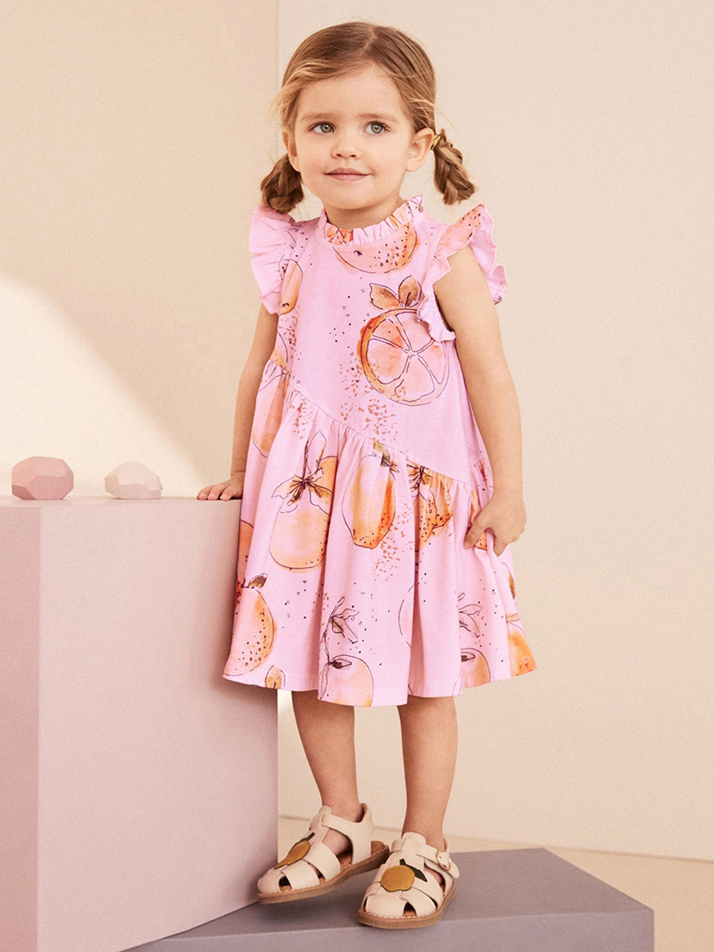 Girls Printed A-Line Dress