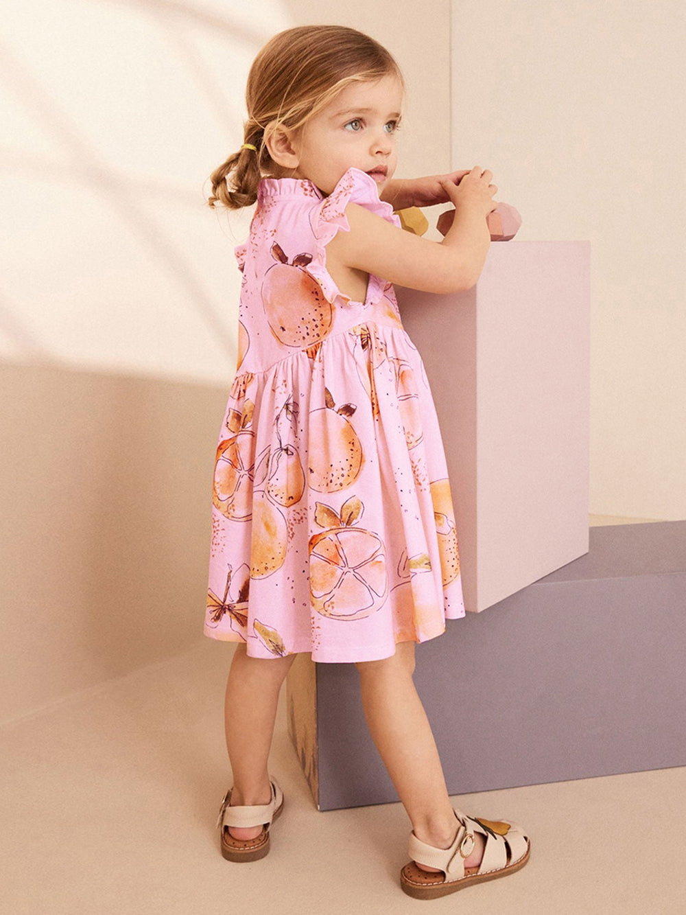 Girls Printed A-Line Dress