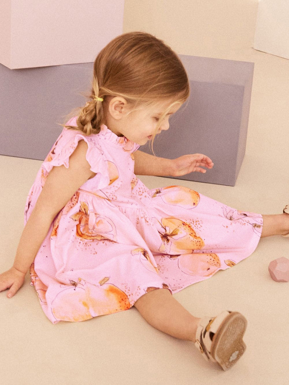 Girls Printed A-Line Dress